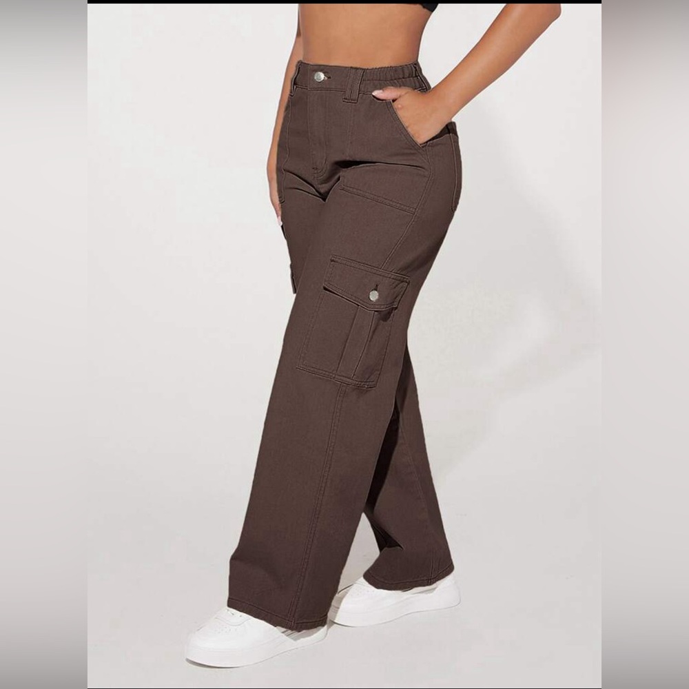 Shein Brown Cargos Petite XXS